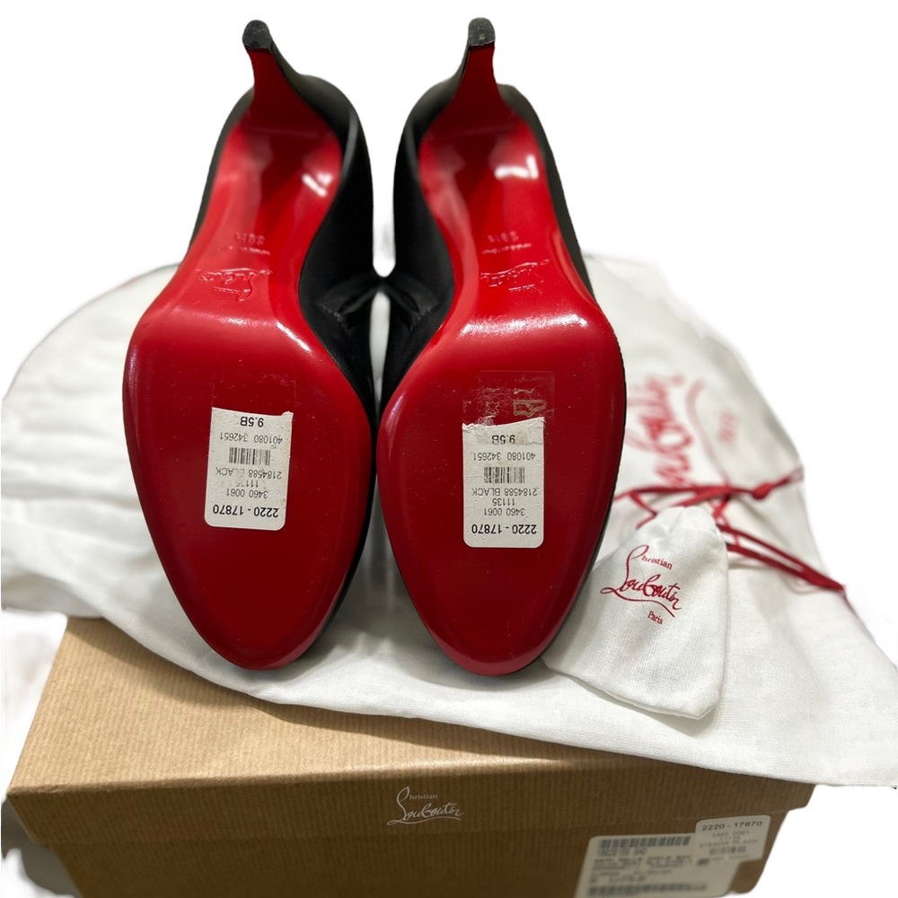 NEW CHRISTIAN LOUBOUTIN BELLE ANKLE RED BOTTOM BOOTS 9.5 - Picture 10 of 13